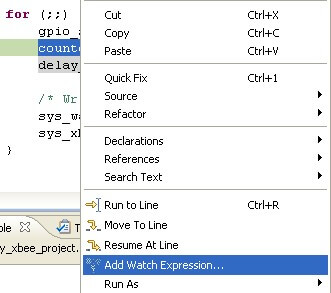Adding a new watch expression from Editor view
