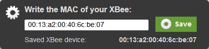 Web application select XBee