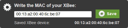 Web application - Select XBee device