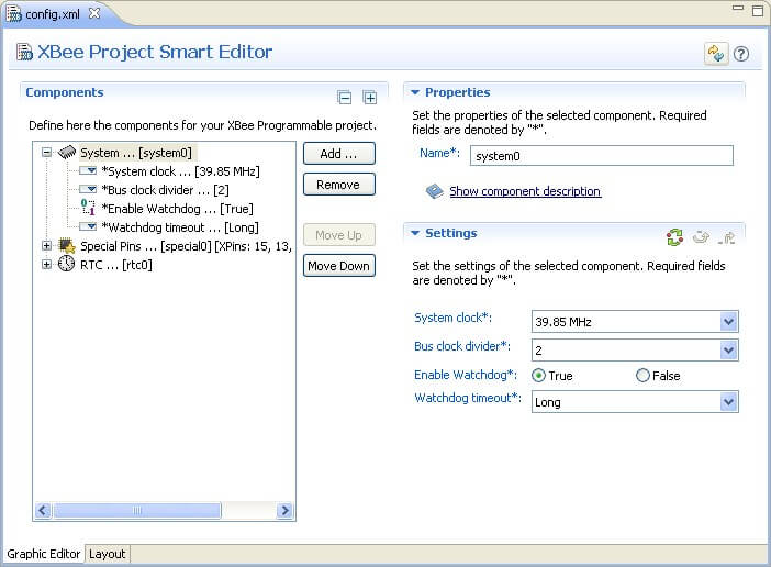 Smart Project Editor - Graphic Editor Tab